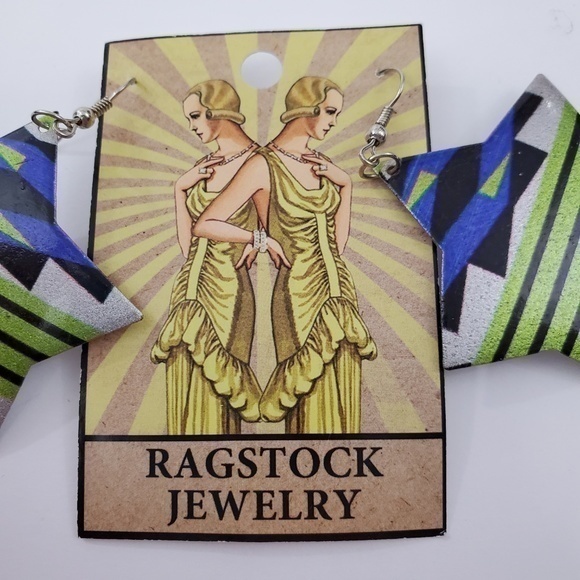 Ragstock‎ Jewelry Earrings Star Big Statement Strip - Picture 4 of 8